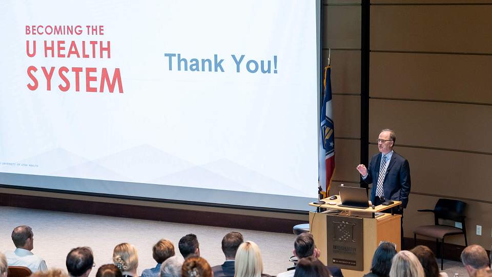 University of Utah Health Town Hall at Huntsman Cancer Institute