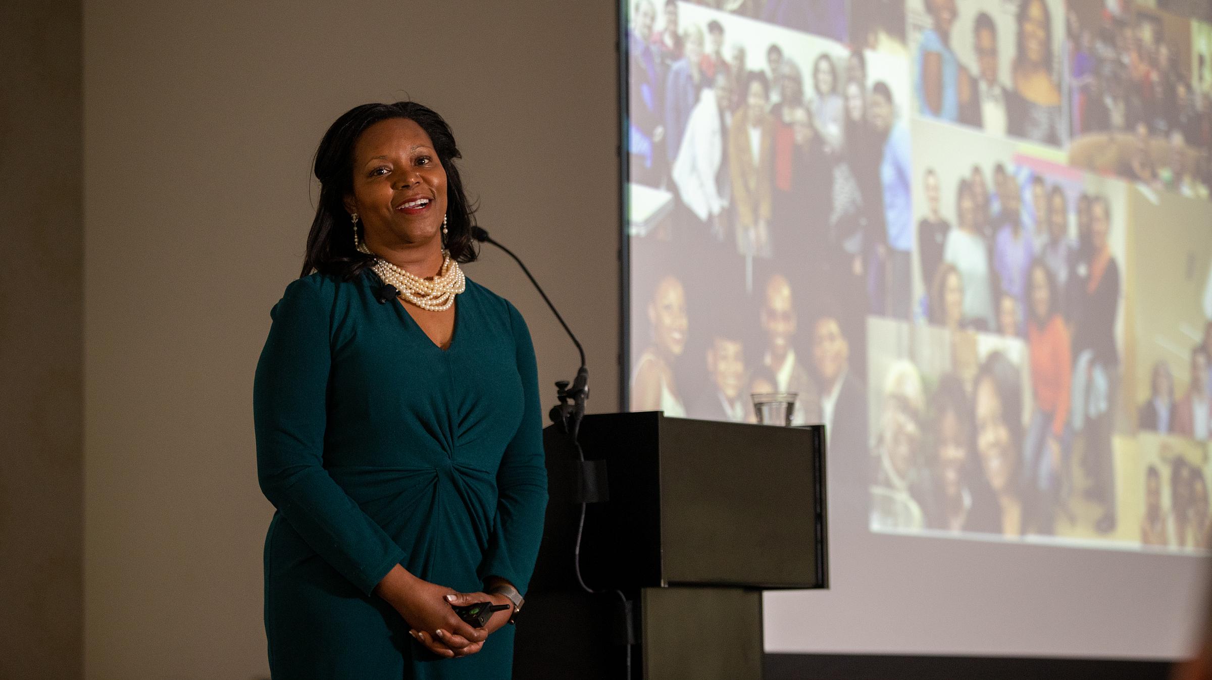 Consuelo Wilkins Presenting Benning Society Lecture 2022