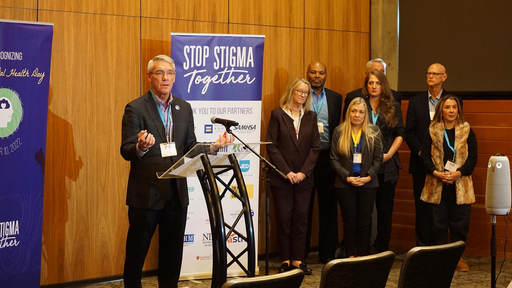 Mark Rapaport speaking at Stop Stigma Design Summit