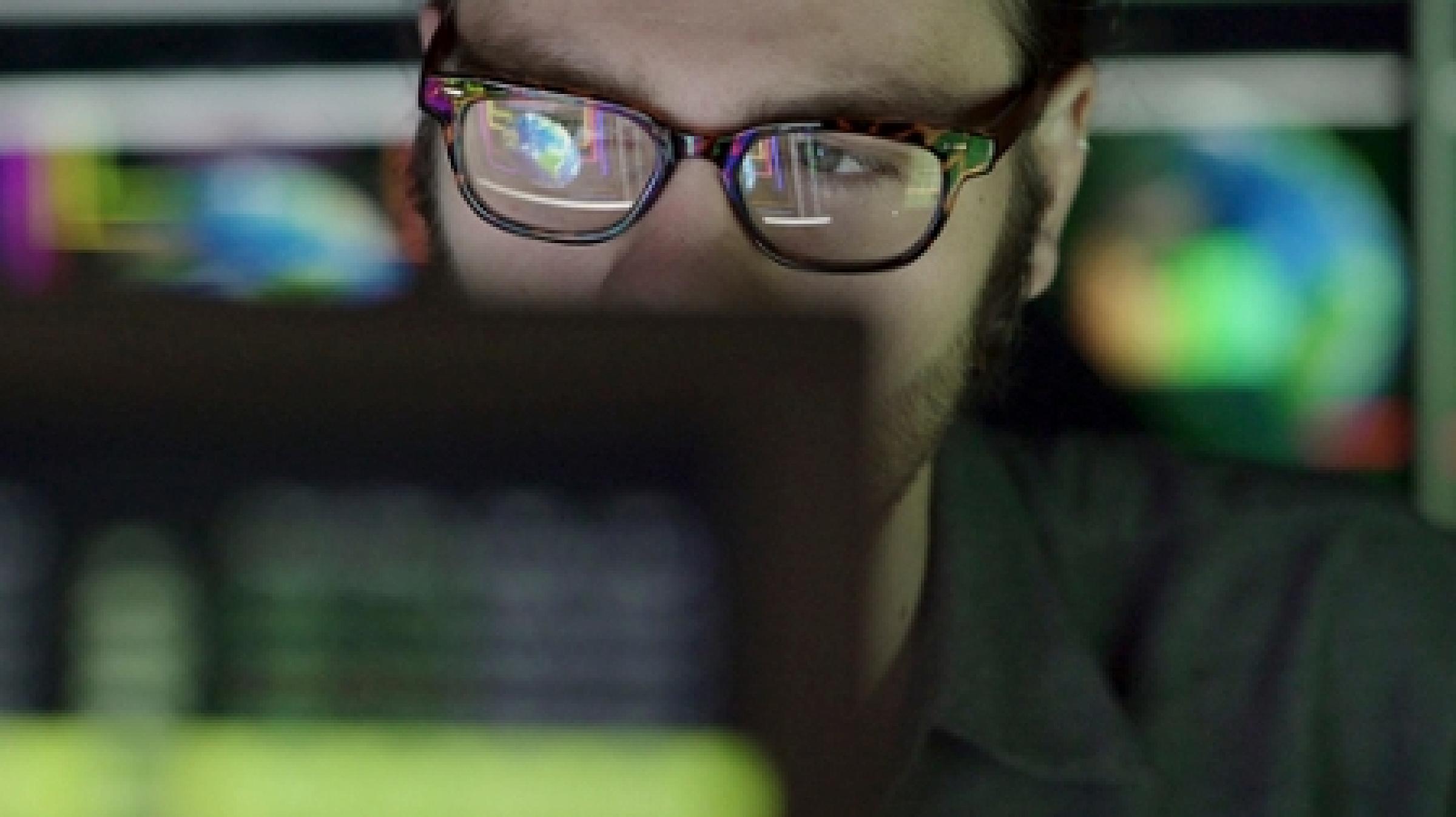 Person Looking at Computer Screen