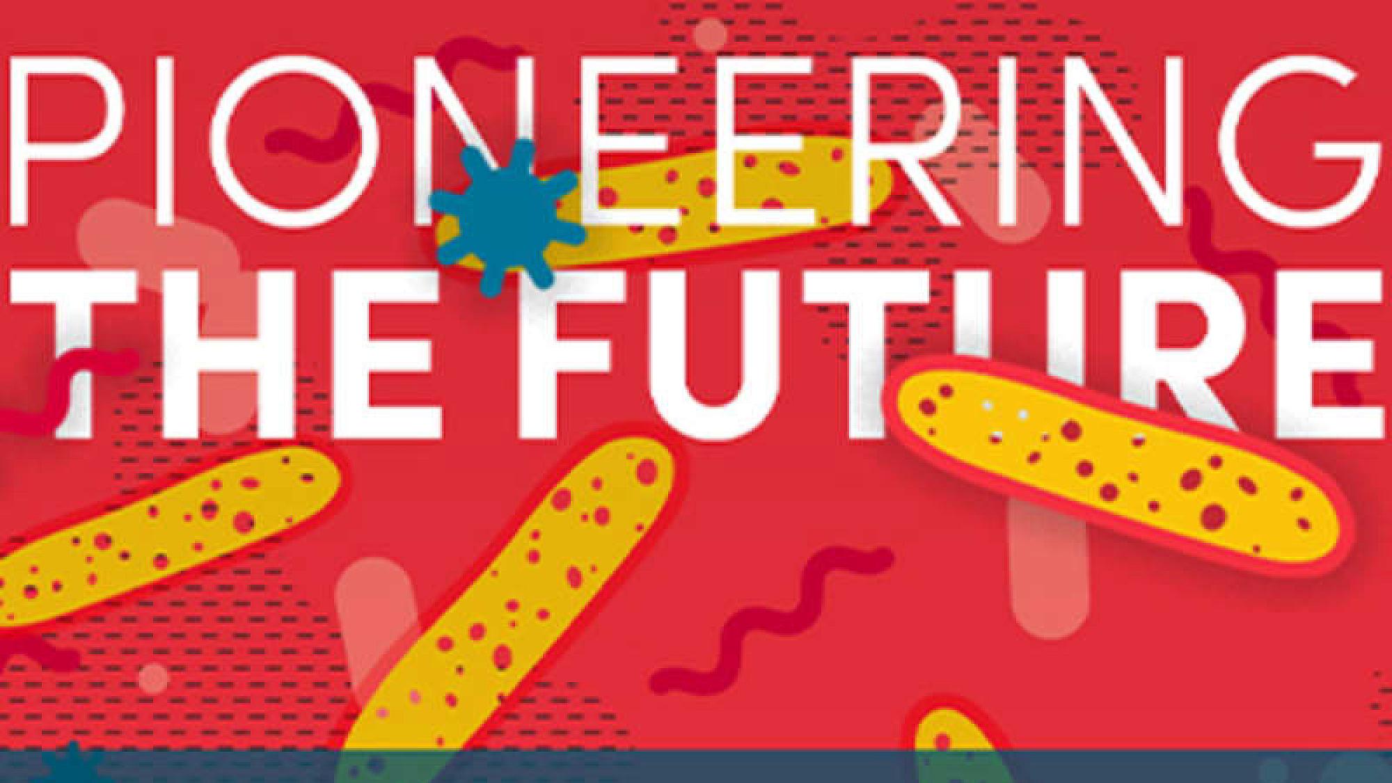 Pioneering the Future Redefining Diabetes red background