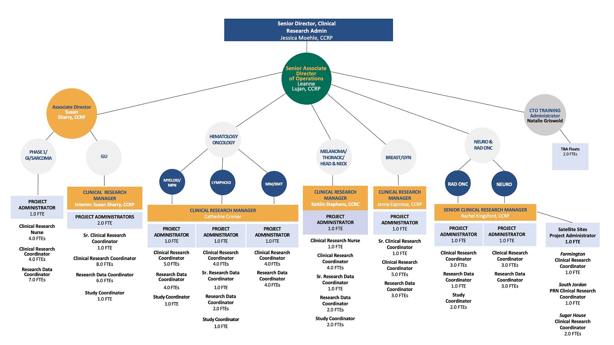 Flowchart of the coordination organization of the Clinical Trials Office