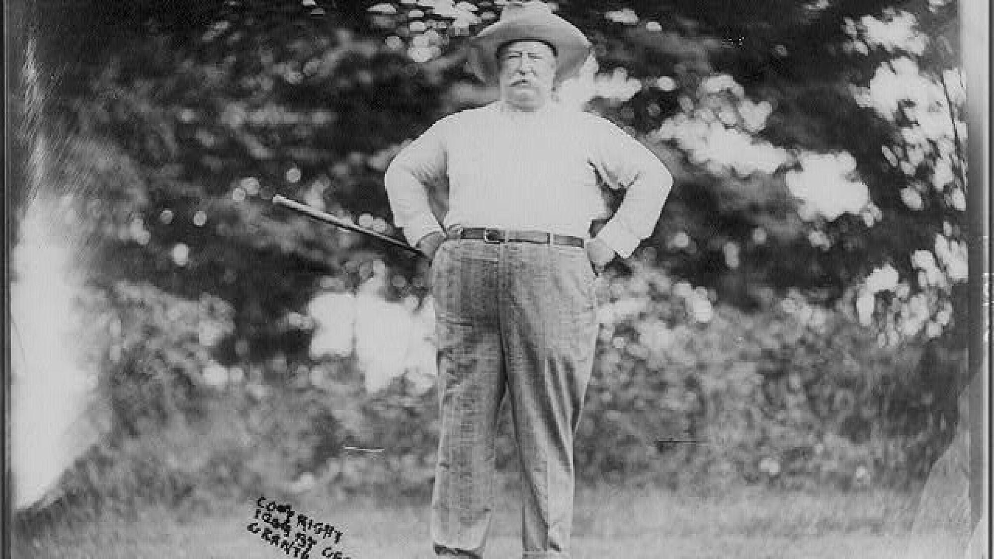 William Howard Taft on golf course